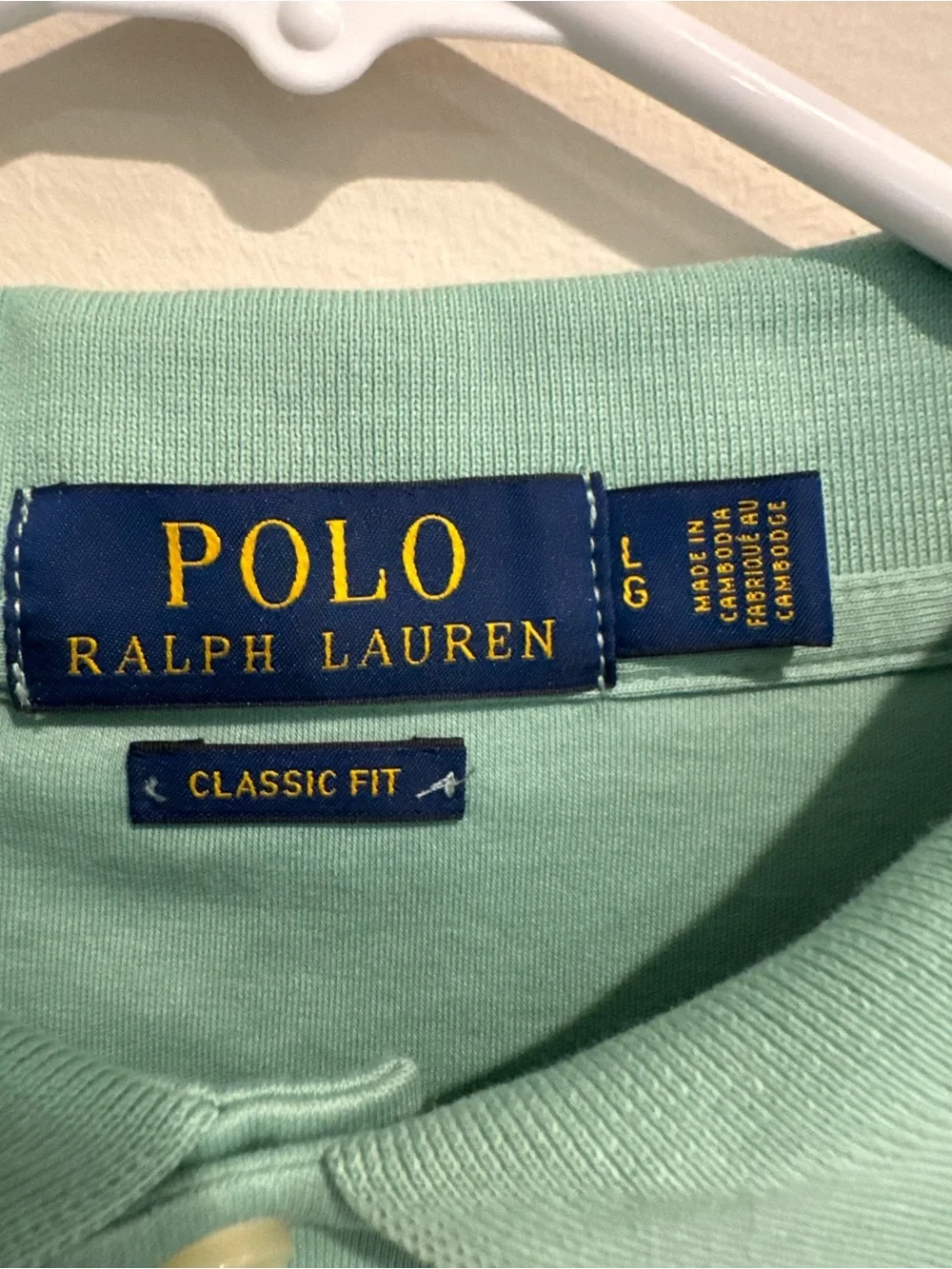 Polo by Ralph Lauren Men's Mint Green Short Sleeve Polo Size L Golf, Preppy Fun